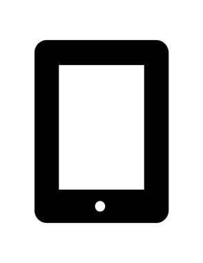 tablet pc simge vektör illüstrasyon grafik tasarımı