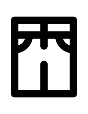 Alışveriş poşeti ikon vektör illüstrasyonu