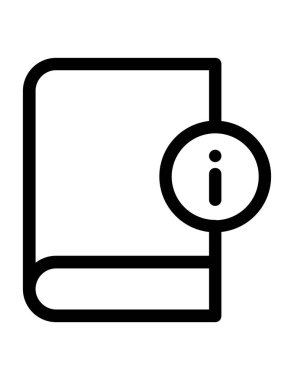 kitap simgesi vektör illüstrasyonu