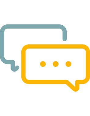 iletişim konsepti düz ikon vektör çizimi