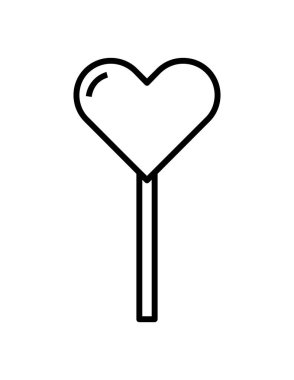 Şekerleme düz ikon vektör illüstrasyonu