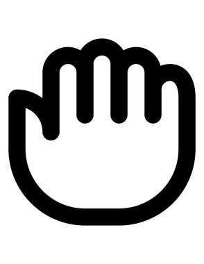 el hareketi vektör simgesi