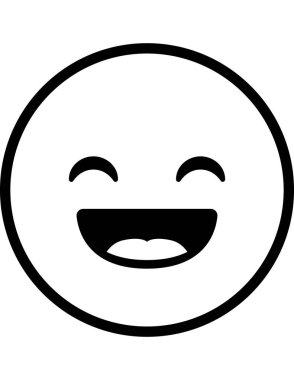 emoji düz ikon vektör çizimi