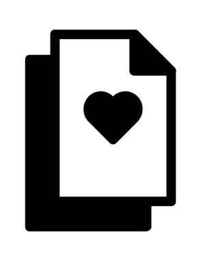 dosya belgesi düz simge vektör çizimi