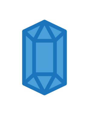 Beyaz arkaplanda izole edilmiş izometrik 3d biçiminde elmas simgesi