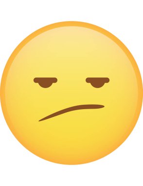emoji düz ikon vektör çizimi