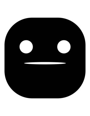 emoji düz ikon vektör çizimi