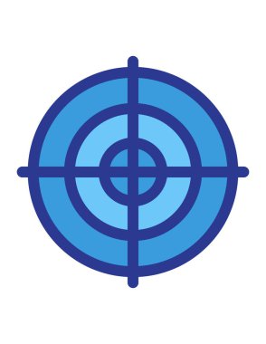 hedef simgesi. vektör illüstrasyonu