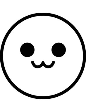 emoji düz ikon vektör çizimi