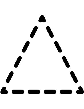 Bir dairenin siyah beyaz vektörü