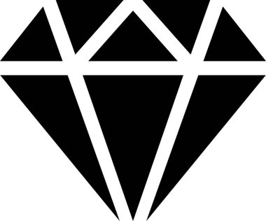 Elmas vekotr illüstrasyon, mücevher kavramı 