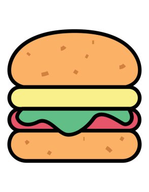 yemek yemek vektör illüstrasyonu 