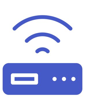 radyo terminali simgesi. vektör biçimi, yuvarlak açılı, mavi ve gri renkli çift renkli düz ikonik semboldür.,