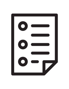 belge simgesi vektör illüstrasyonu