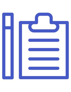 Görev simgesi vektör illüstrasyonlu dizin