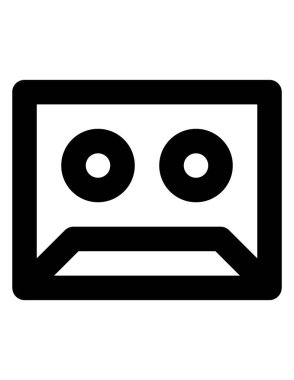 bir gülen düz vektör simgesi