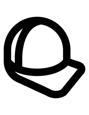 kask çizgisi vektör simgesi.