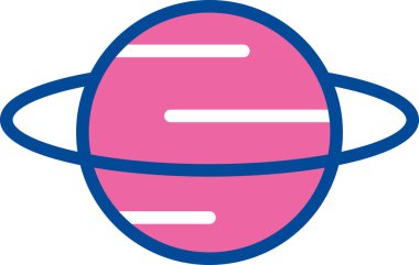 evren simgesi, gezegen uzay vektör çizimi