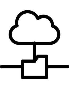 sunucu depolama düz ikon vektör çizimi