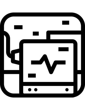 tıbbi ağ simgesi vektör illüstrasyonu