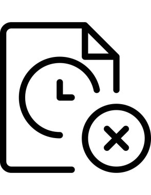 Saat simgesi vektör illüstrasyonu