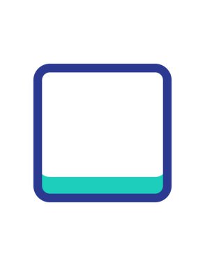 Mavi ve siyah simgenin vektör illüstrasyonu