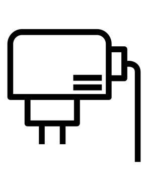 Bilim ve teknoloji çizgi vektör simgesi.