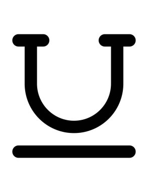 Bir mıknatıs simgesinin vektör çizimi