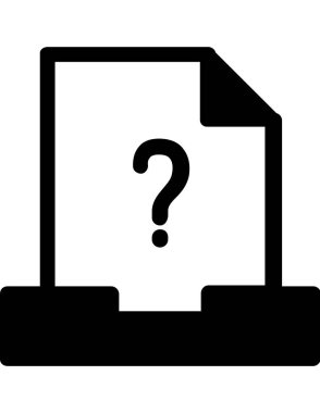 dosya belgesi düz simge vektör çizimi