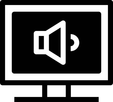 Düz ekran vektör resimlemesini izle