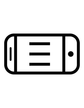 akıllı telefon simgesi vektör illüstrasyonu