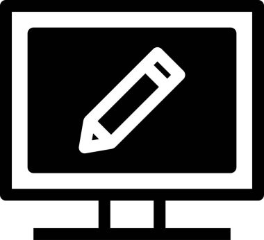 Düz ekran vektör resimlemesini izle