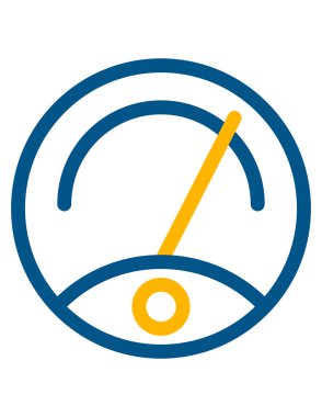 Basınç göstergesi simgesi. vektör illüstrasyonu