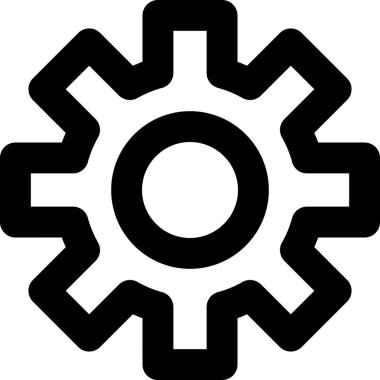 dişli vektör çizgisi simgesi