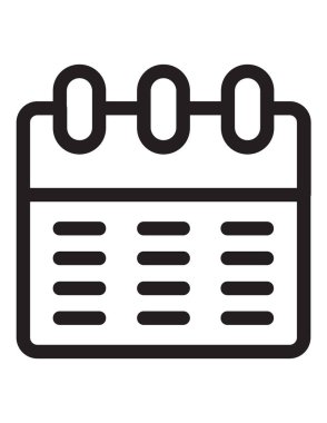 takvim web vektör simgesi.