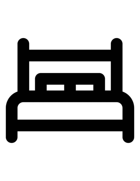 Hotel Line Vector Icon — Stock Vector