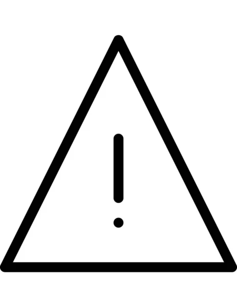 Значок Предупреждающего Знака Векторная Иллюстрация — стоковый вектор