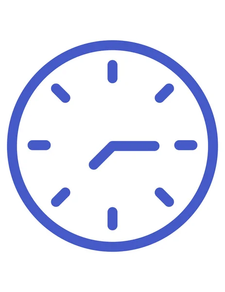 Reloj Icono Vector Ilustración — Vector de stock