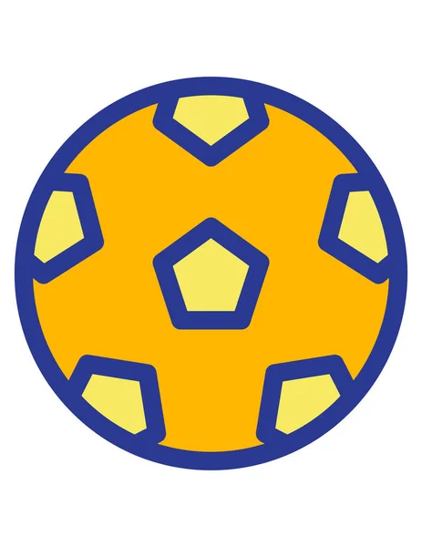 Football Ball Vector Icon — Stock Vector