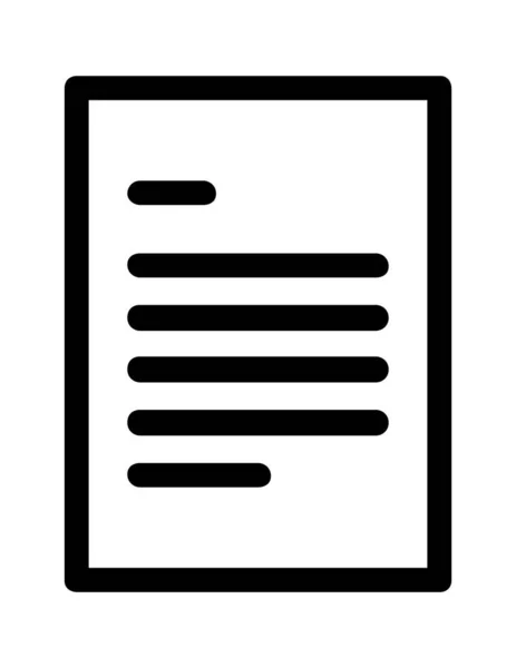 Файл Документ Плоска Іконка Векторна Ілюстрація — стоковий вектор