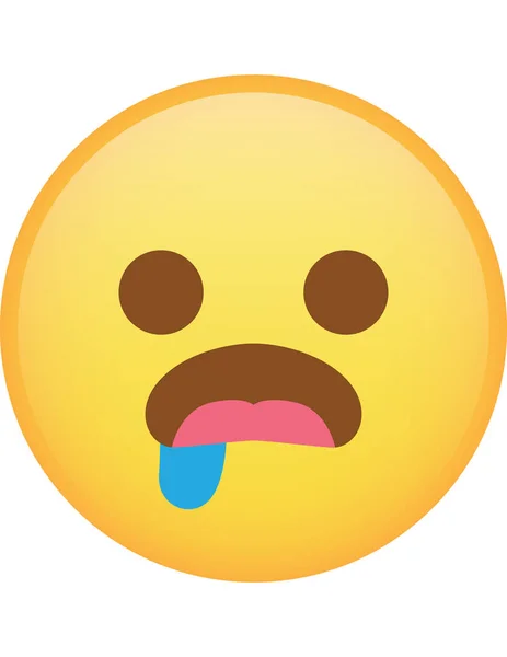 ปภาพเวกเตอร ไอคอนแบนของ Emoji — ภาพเวกเตอร์สต็อก