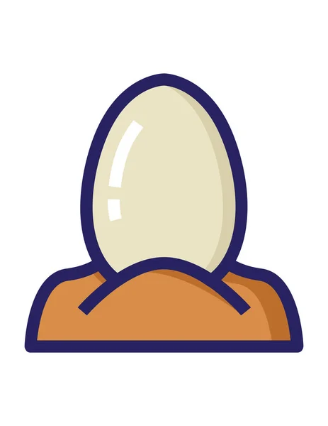 Easter Flat Icon Vector Illustration — Stock Vector