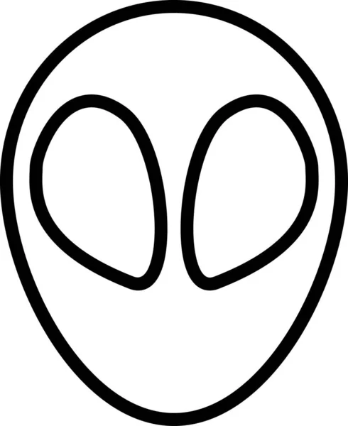 Alien Icon Vector Illustration — Stock Vector