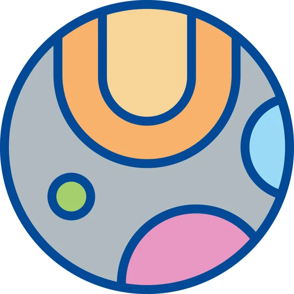 Universum Symbol Planet Raum Vektor Illustration — Stockvektor