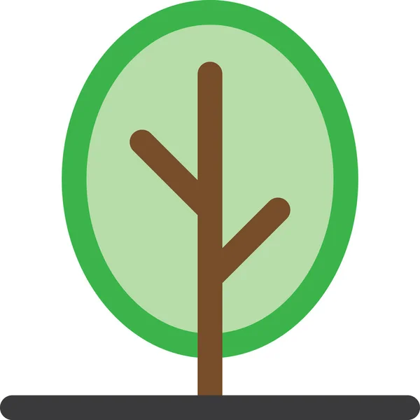 Árbol Icono Vector Ilustración — Vector de stock