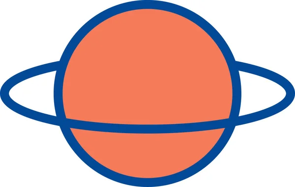 Icono Del Universo Planeta Vector Espacial Ilustración — Vector de stock