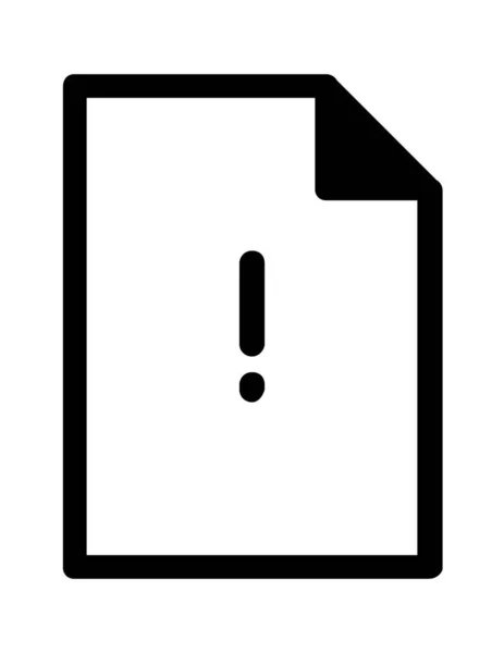 Fichier Document Plat Icône Vectorielle Illustration — Image vectorielle