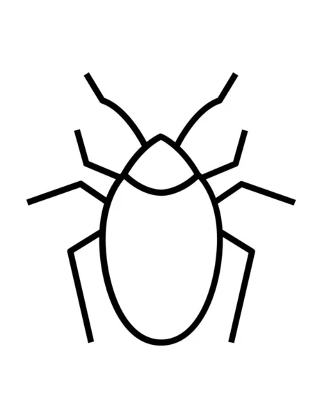 Illustration Zum Bug Symbol Vektor — Stockvektor