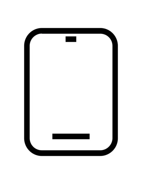 Mobiele Telefoon Pictogram Vector Illustratie — Stockvector