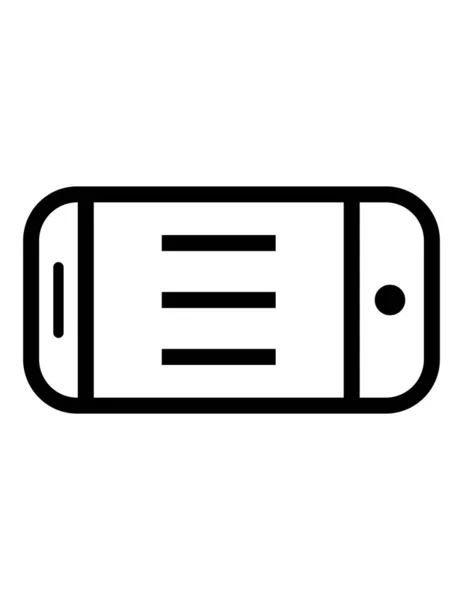 Illustration Vectorielle Icône Smartphone — Image vectorielle